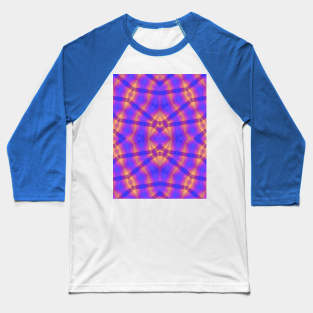 Psychedelic Geometric Pattern Baseball T-Shirt